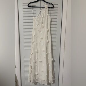 Free People NWT White Floral boho elegant Maxi Dress